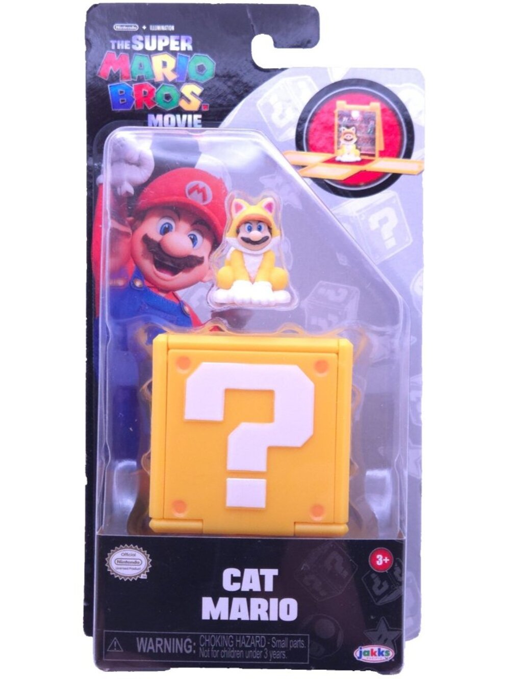 Super Mario Bros Movie Cat Mario Figure 2024 Nintendo Jakks Pacific New Sealed